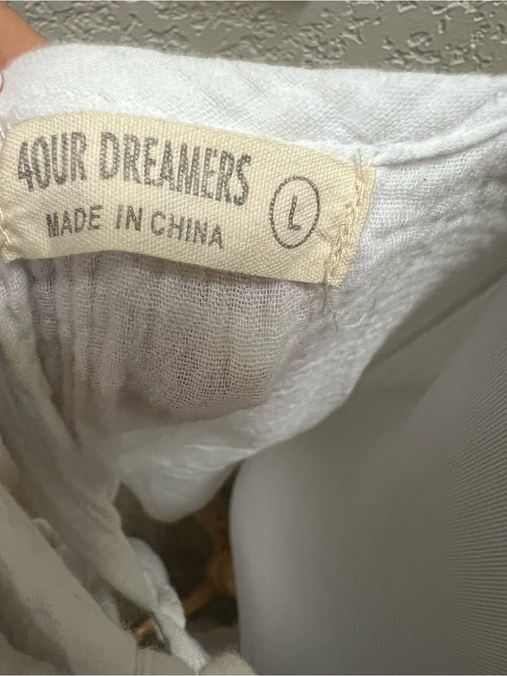 4Our Dreamers 100% Cotton Gauze Maxi Dress Women Large Tiered - Picture 6 of 8